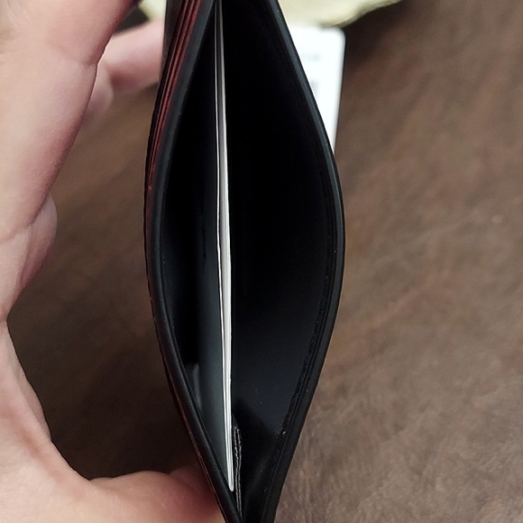 Coach Card Case In Signature Canvas With Coach Print - Picture 7 of 7